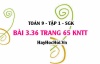 Bài 3.36 Toán 9 tập 1 SGK Kết nối tri thức